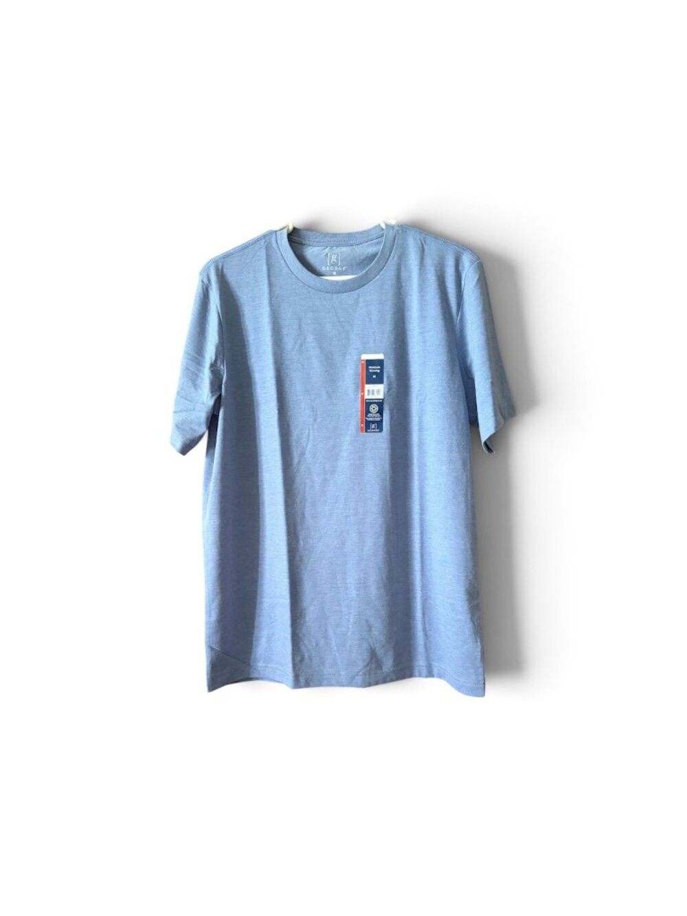 Men's Short-Sleeves Crew Tee, George, XS & M, Blue, NWT
